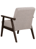 Beliani Sessel ASNES in Grau/Beige/Braun - (W) 62 x (H) 79 x (L) 78 cm