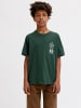 JACK & JONES Junior Kurzarm T-Shirt Jjdylan Baumwolle in scarab