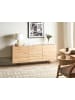 Beliani Sideboard KENORA in Braun/Schwarz - (W) 163 x (H) 72 x (L) 41 cm