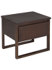 Beliani Nachttisch GIULIA in Braun - (W) 50 x (H) 43 x (L) 41 cm