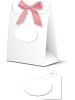 Buntpapierfabrik Ludwig Bähr Geschenkbox Celina 9,5x12,5x5cm Packung mit 5 Stück weiß