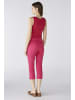 Oui Caprihose slim fit, mid waist in pink