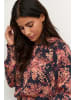 Kaffe Langarm-Bluse BPjanette Regular fit in Black / Red Tones Berry