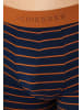 Schiesser Retro Short / Pant 95/5 Cotton in Dunkelblau / orange