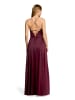 Vera Mont Abendkleid mit Wasserfallausschnitt in Deep Dahlia