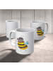 Mr. & Mrs. Panda Kaffeebecher Hummel flauschig ohne Spruch in Weiß