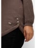sheego Pullover in dunkeltaupe