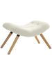 HOMCOM Sitzhocker in Cremeweiß 67L x 45B x 38H cm