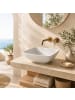 relaxdays Waschbecken in Weiß - (B)41,5 x (H)13 x (T)41,5 cm