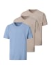 Casa moda T-Shirt Basic in Beige / hellblau