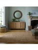 KADIMA DESIGN Juteteppich Jute Naturbelassen, Wohnzimmer in Natur-Grün