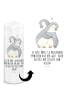 Mr. & Mrs. Panda Kerze Mit Spruch Pinguine Kuscheln mit Spruch in Weiß