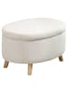 HOMCOM Sitzbank in Beige 71L x 51,5B x 42H cm