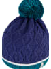 Sterntaler Bommelmütze Struktur in marineblau