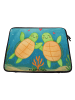 Mr. & Mrs. Panda Laptop Sleeve Schildkröten Paar Design ohne Spruch in Weiß