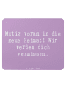 Mr. & Mrs. Panda Mauspad Spruch Umzug in eine neue Stadt mit Spruch in Lavendeltraum