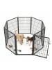 Feandrea Haustierlaufstall Dack in Schwarz - (B)170 x (H)100 x (T)170 cm