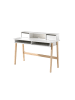 58 aufm Kessel KINDERSCHREIBTISCH Karilynn 120x60x87 MDF+Massivholz Weiß