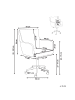 Beliani Bürostuhl ALPINE in Weiß/Schwarz - (W) 61 x (H) 90 x (L) 71 cm