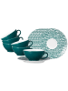 Seltmann Weiden 6er Set Teetassen mit Untertassen Life Fashion in 140 ml in Trendy Petrol