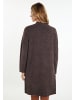 VIRITA Women Long Cardigan in Dunkelbraun