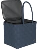 normani normani Flechtkorb mit großer Kühltasche in Blue Shadow