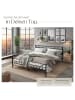 tectake Metallbett Malta 180 x 200 cm, schwarz