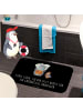 Mr. & Mrs. Panda Badematte Pinguin & Maus Wanderer mit Spruch in Schwarz