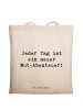 Mr. & Mrs. Panda Shopping Tasche Spruch Angst überwinden Abenteu... in Creme