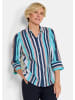 GOLDNER Blusenshirt mit Streifenmuster in blau / gestreift