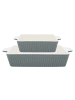 Greengate Auflaufform ALICE STONE GREY Grau 2er Set Klein