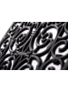 Teppich Boss Fußmatte Gusseisen-Optik Ornamente - schwarz