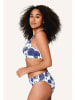 Linga Dore Bikini top Triangel in Blue white print