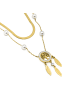 Luxenter Halskette Anthori mit 18 Karat Gelbgold-Finish – ANTHORI