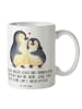 Mr. & Mrs. Panda Tasse 1. Hochzeitstag Papierhochzeit mit Spruch in Weiß