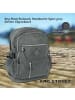 Bag Street Cityrucksack, Freizeitrucksack Nylon grau ca. 30cm breit ca. 38cm hoch