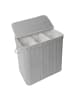 relaxdays Wäschekorb in Grau - (B)61 x (H)61,5 x (T)41,5 cm