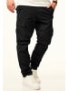 DAILY COTTON Cargohose - als Stoffhose mit Stretch im Tapered Fit in Schwarz