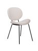 Beliani 2er-Set Esszimmerstuhl LUANA in Beige/Schwarz