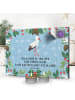 Mr. & Mrs. Panda Adventskalender Storch mit Spruch in Eisblau