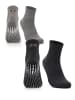 Occulto 2er Pack Stoppersocken Andi in Schwarz/Grau