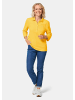 GOLDNER Baumwollshirt mit Glanzakzenten in honig
