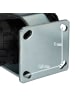 relaxdays Bockrolle in Schwarz/ Silber - 3.50-6