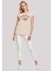 F4NT4STIC Extended Shoulder T-Shirt Trick Or Treat Halloween in Whitesand