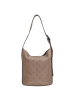 Guess Cresidia II - Beuteltasche (black logo) in dark taupe logo