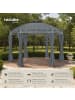 tectake Gartenpavillon Siana inklusive Spannseilen und Heringen, anthrazit