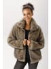 Aniston CASUAL Fellimitatjacke in beige-schwarz