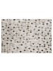 Beliani Kurzflor HIRKA in Grau/Schwarz/Beige - (W) 140 x (H) 1.2 x (L) 200 cm