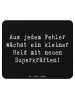 Mr. & Mrs. Panda Mouse Pad Spruch Fehler machen lernen mit Spruch in Schwarz
