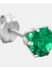 Diamant L'éternel Ohrringe aus 375 Weißgold mit Smaragd